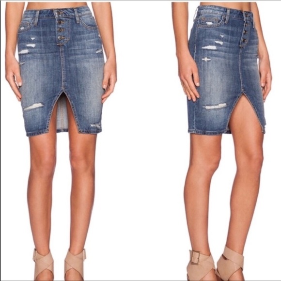 Joe's Jeans Dresses & Skirts - NWT Joe’s Jeans Jesenia Distressed Denim Skirt, size 29